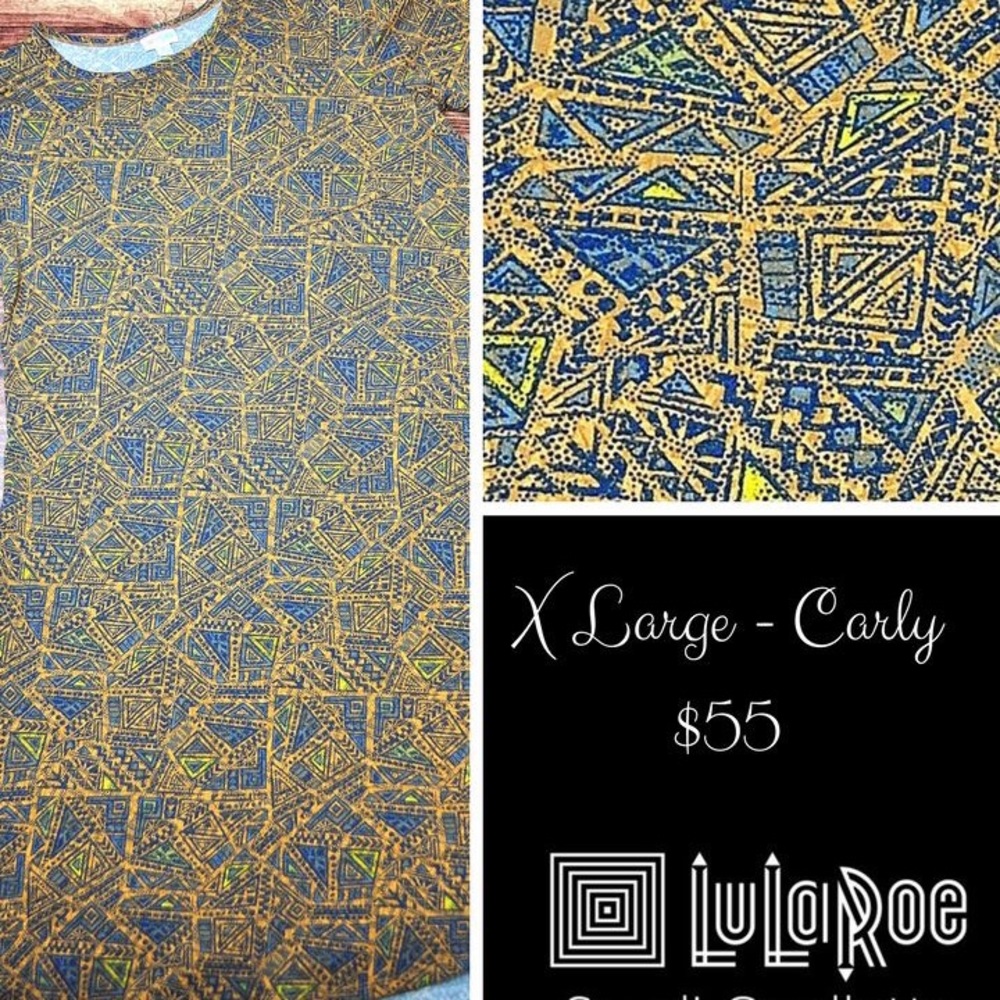 LuLaRoe Carly Swing Dress  - X Large